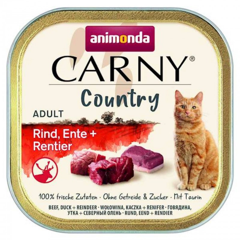 ANIMONDA Carny COUNTRY Adult z wołowiną, kaczką i reniferem 100g