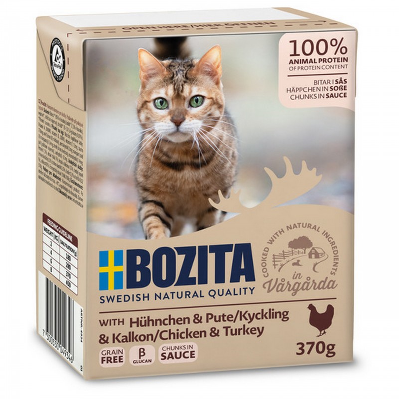 Bozita Feline z Kurczakiem i Indykiem w sosie 370g