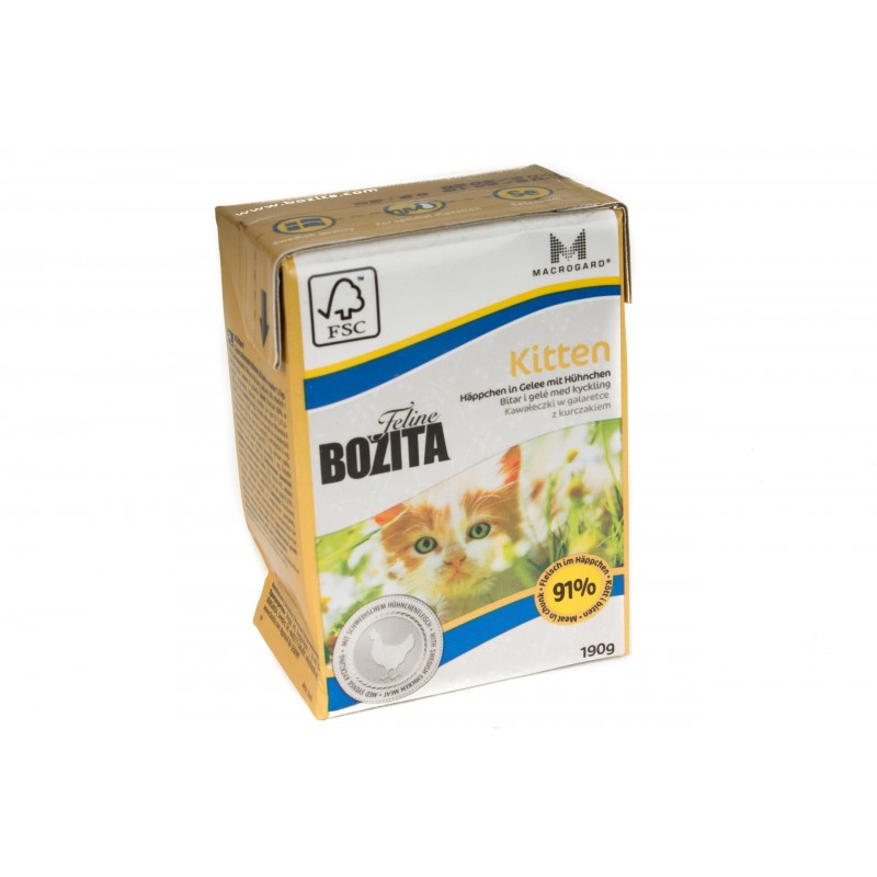 Bozita mięsna karma KITTEN dla kociąt 190g