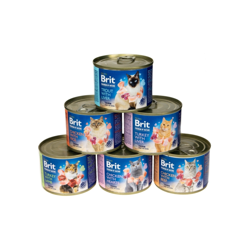BRIT Premium by Nature TAURIN Chicken&Rice 200g