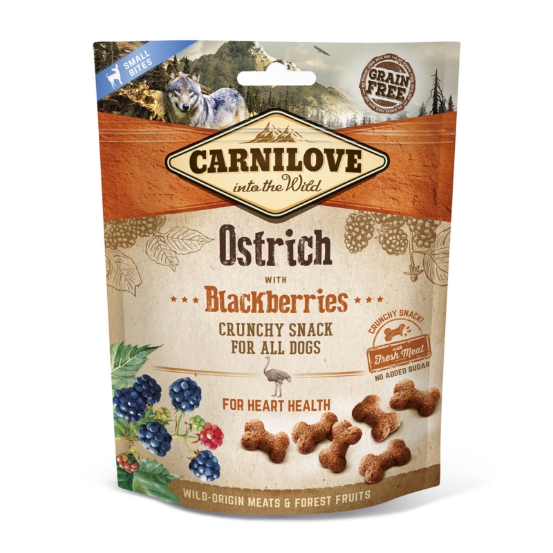 CARNILOVE Snack OSTRICH Blackberries 200g