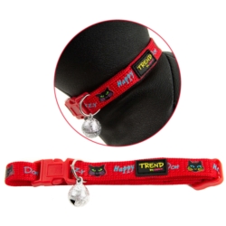 Chico TREND Obroża HAPPY CAT z dzwonkiem 34cm