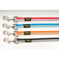 Chico TREND Smycz STRIPE odblaskowa Czarna