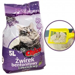 CHICO żwirek BENTONITOWY Compact Lawenda