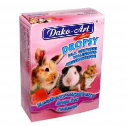 DAKO-ART DROPSY dla gryzoni MALINOWO-TRUSKAWKOWE