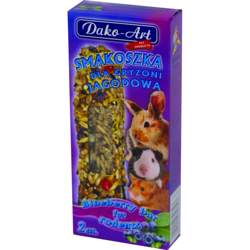 DAKO-ART SMAKOSZKA dla gryzoni JAGODOWA 2szt