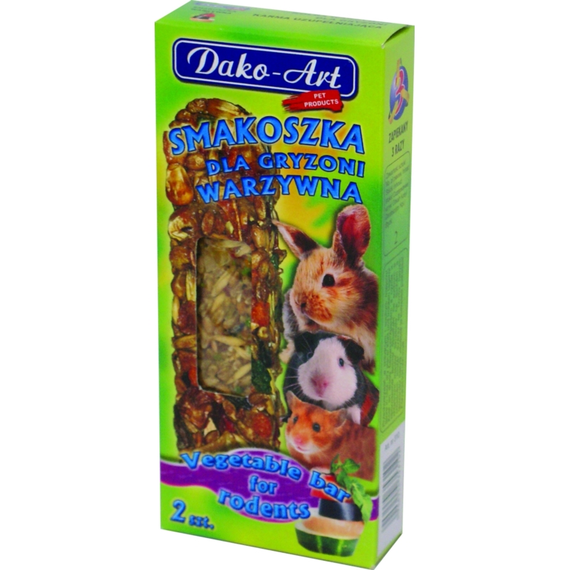 DAKO-ART SMAKOSZKA dla gryzoni WARZYWNA 2szt