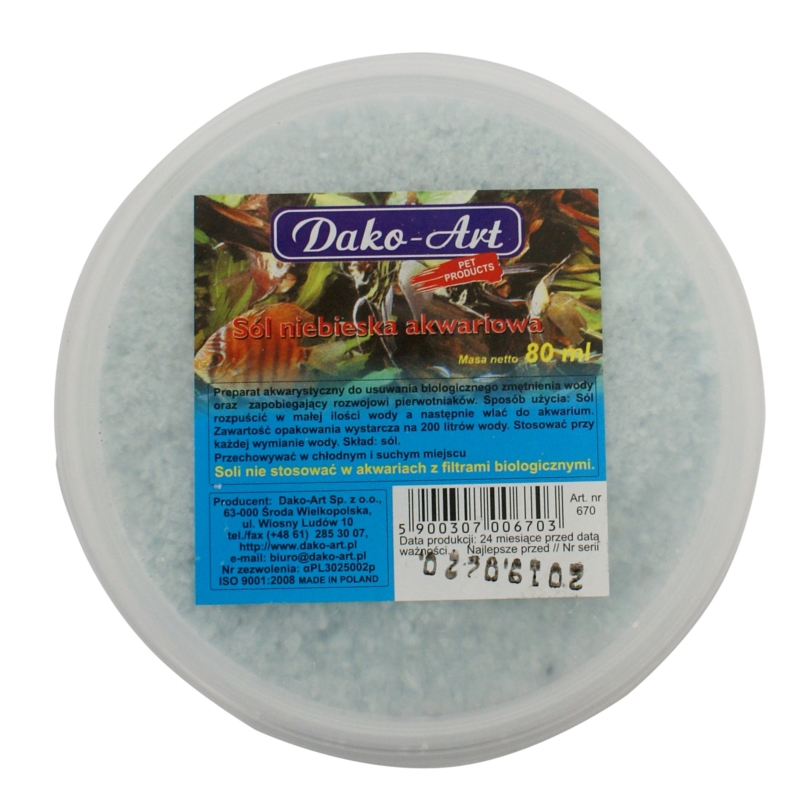 DAKO-ART SÓL AKWARIOWA niebieska 80ml