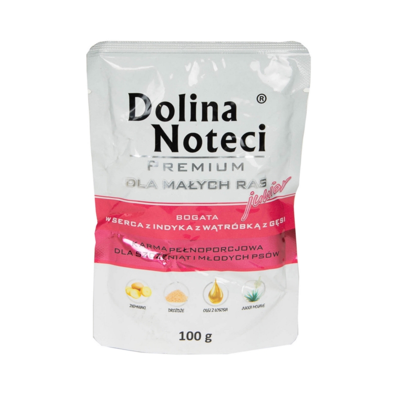 Dolina Noteci Premium MAŁE RASY JUNIOR z INDYKIEM I GĘSIĄ 100g