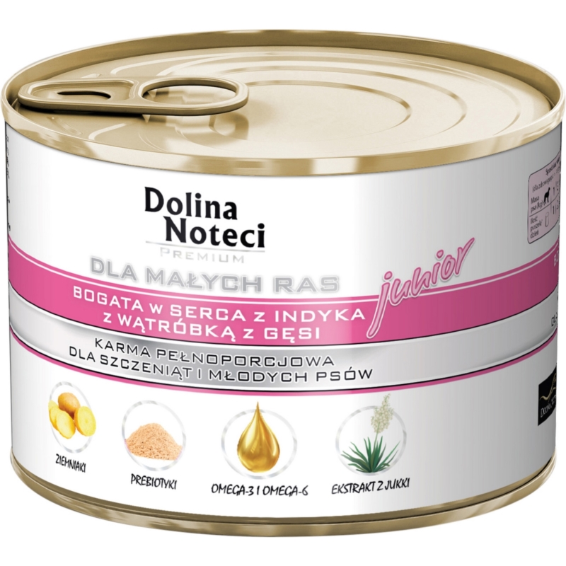 Dolina Noteci Premium MAŁE RASY JUNIOR z INDYKIEM I GĘSIĄ 185g
