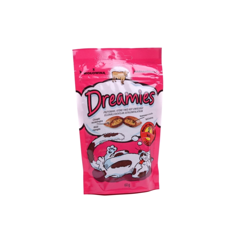 DREAMIES przysmak dla kota z Wołowiną 60g