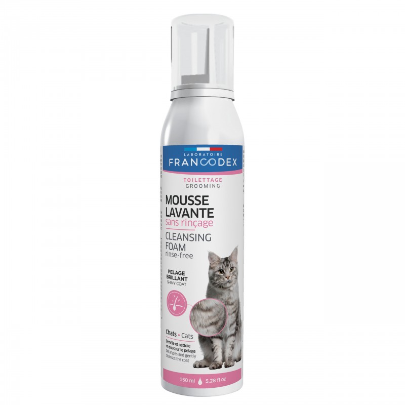 FRANCODEX Pianka myjąca bez spłukiwania dla kota 150ml