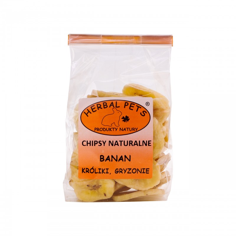 HERBAL PETS Chipsy naturalne BANAN 75g