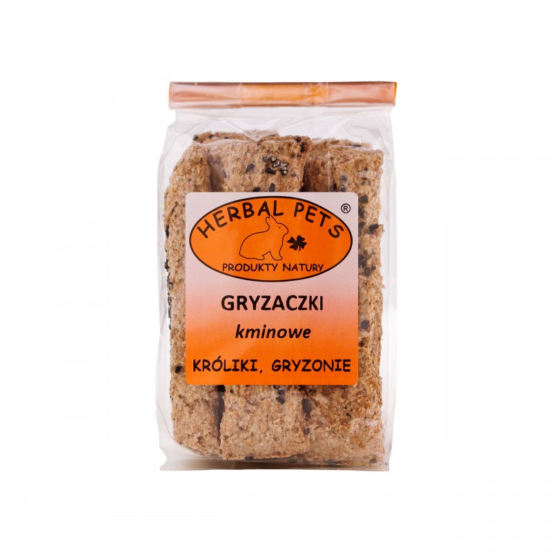 HERBAL PETS Gryzaczki kminowe dla królików i gryzoni 160g