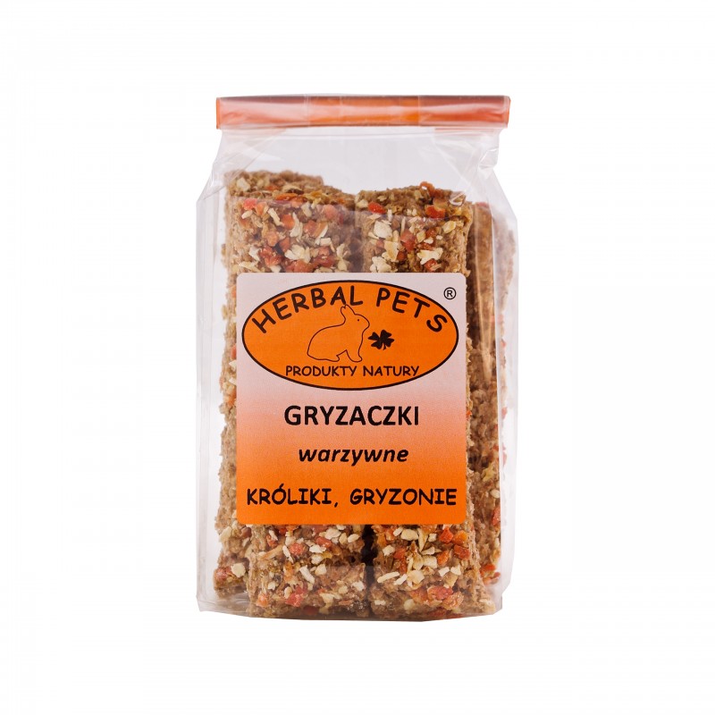 HERBAL PETS Gryzaczki warzywne dla królików i gryzoni 160g