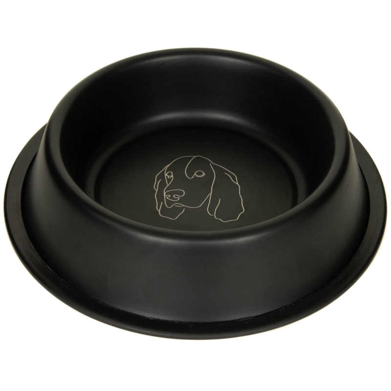 MISKA METALOWA na gumie LASER DOG  0,24L