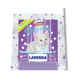 SUPER BENEK Crystal Lawendowy żwirek silikonowy