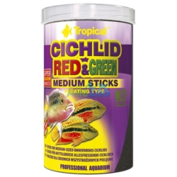 Tropical CICHLID RED & GREEN MEDIUM STICKS