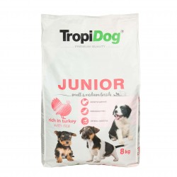 TropiDog Premium Junior S/M Turkey & Rice
