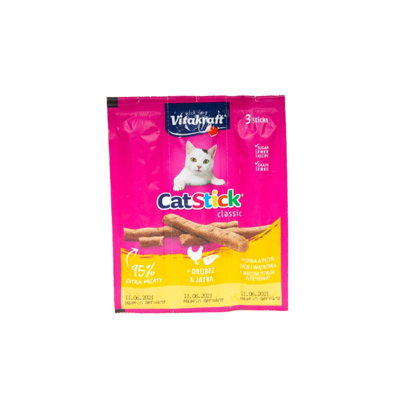 Vitakraft Cat Stick Drób i Wątróbka 3szt