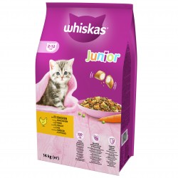 WHISKAS Junior sucha karma z Kurczakiem
