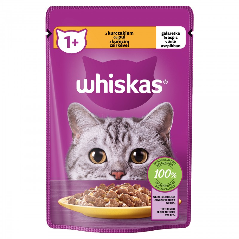 WHISKAS KURCZAK w galaretce 85g