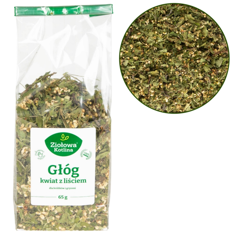 ZIOŁOWA KOTLINA Kwiat Głogu z Liściem 65g